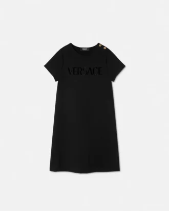 Kinderkleid mit Verzierungen und Milano-Stich