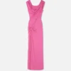 Kleid mit Sicherheitsnadel und Raffungen