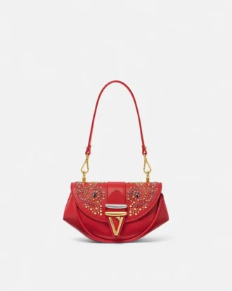 Kleine Schultertasche Virtus mit Nieten