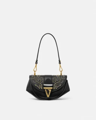 Kleine Schultertasche Virtus mit Nieten
