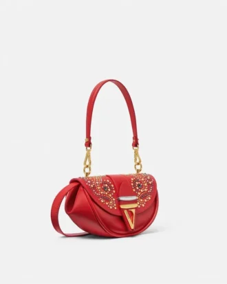 Kleine Schultertasche Virtus mit Nieten