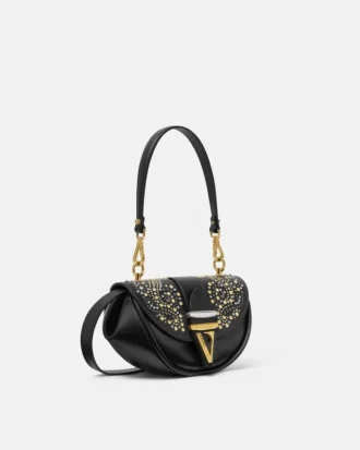 Kleine Schultertasche Virtus mit Nieten