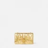 Kleio Mini-Tasche aus gestepptem Metallic-Material