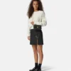 Kleio Mini-Umhängetasche aus gestepptem Nappaleder