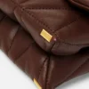 Kleio Mini-Umhängetasche aus gestepptem Nappaleder