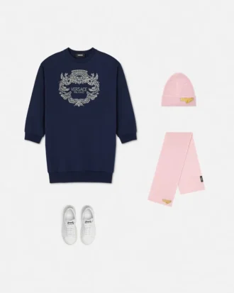 Kristall-Sweatshirt von Versace Milano Kids