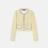Kristall-Tweed-Strickjacke