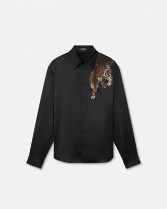 Kristall-Versace-Leopard-Hemd