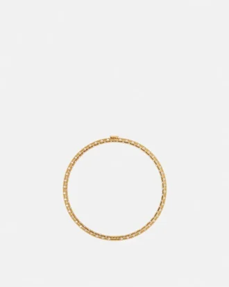 Kristallbesetzter Metall-Choker