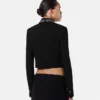Kurze Jacke aus Wolle mit Nieten