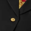 Kurzer, kastenförmiger Blazer aus Gabardine