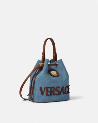 La Medusa Denim-Beuteltasche