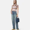 La Medusa Denim-Beuteltasche