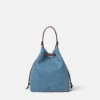 La Medusa Denim-Beuteltasche
