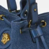 La Medusa Denim-Beuteltasche