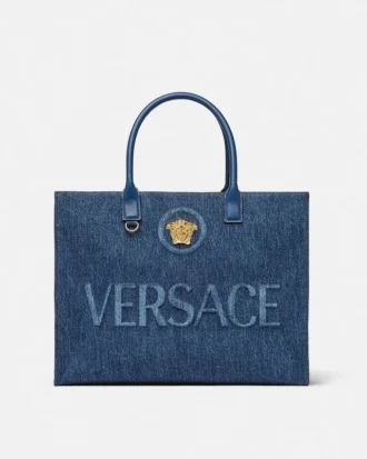 La Medusa Große Denim-Tasche