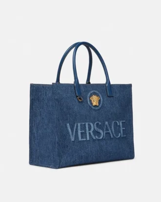 La Medusa Große Denim-Tasche