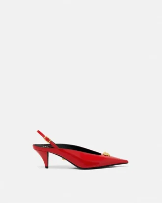La Medusa Leder-Slingbacks 55 mm