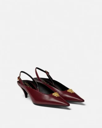 La Medusa Leder-Slingbacks 55 mm