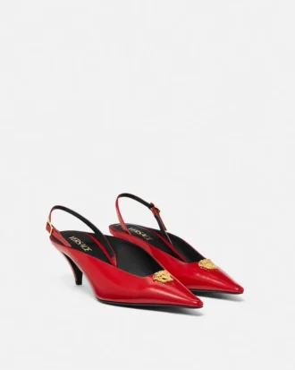 La Medusa Leder-Slingbacks 55 mm