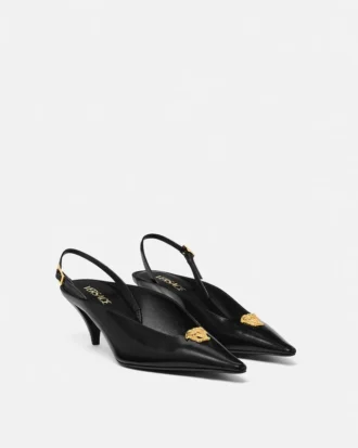 La Medusa Leder-Slingbacks 55 mm