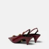 La Medusa Leder-Slingbacks 55 mm