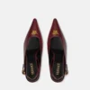 La Medusa Leder-Slingbacks 55 mm