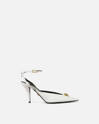 La Medusa Leder-Slingbacks 85 mm