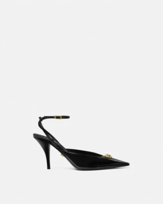 La Medusa Leder-Slingbacks 85 mm