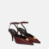 La Medusa Leder-Slingbacks 85 mm