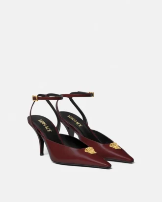 La Medusa Leder-Slingbacks 85 mm