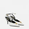 La Medusa Leder-Slingbacks 85 mm