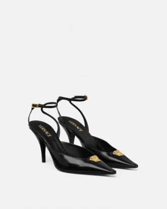 La Medusa Leder-Slingbacks 85 mm