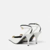 La Medusa Leder-Slingbacks 85 mm