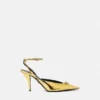 La Medusa Metallic-Slingback-Pumps 85 mm