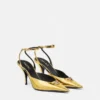 La Medusa Metallic-Slingback-Pumps 85 mm