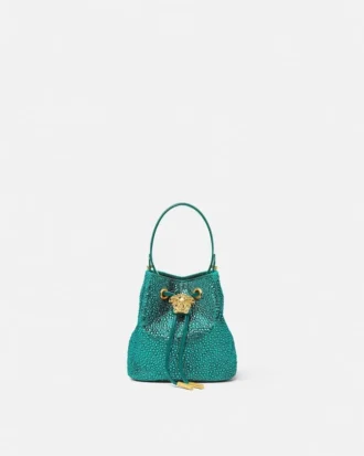 La Medusa verzierte Mini-Beuteltasche aus Satin