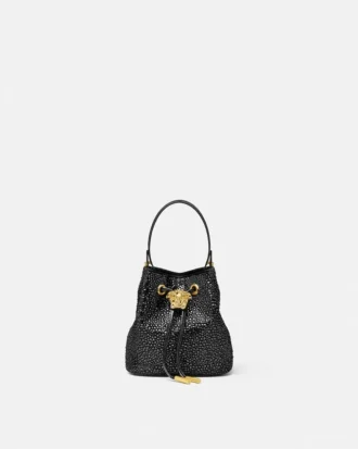 La Medusa verzierte Mini-Beuteltasche aus Satin