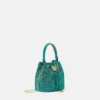 La Medusa verzierte Mini-Beuteltasche aus Satin