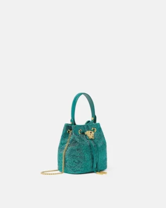 La Medusa verzierte Mini-Beuteltasche aus Satin