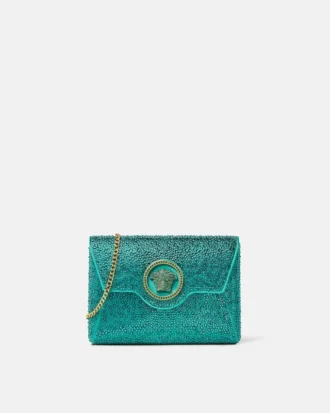 La Medusa verzierte Satin-Clutch
