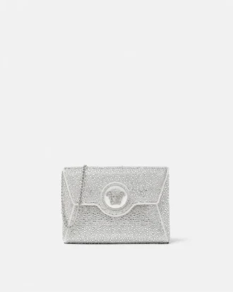 La Medusa verzierte Satin-Clutch
