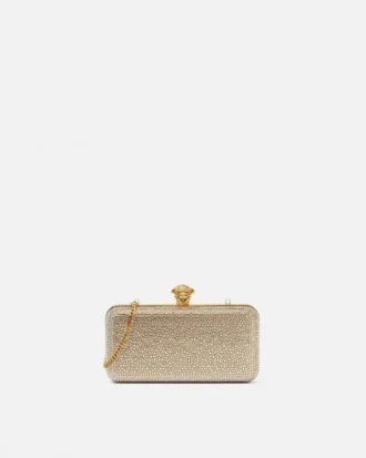 La Medusa verzierte Satin-Clutch