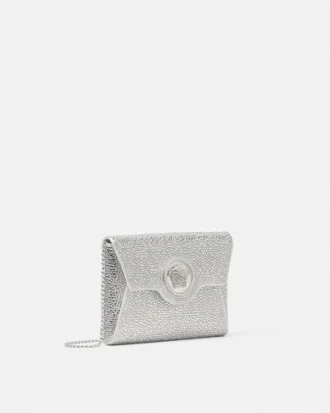 La Medusa verzierte Satin-Clutch
