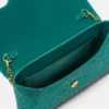 La Medusa verzierte Satin-Clutch