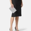 La Medusa verzierte Satin-Clutch