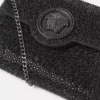 La Medusa verzierte Satin-Clutch