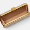 La Medusa verzierte Satin-Clutch