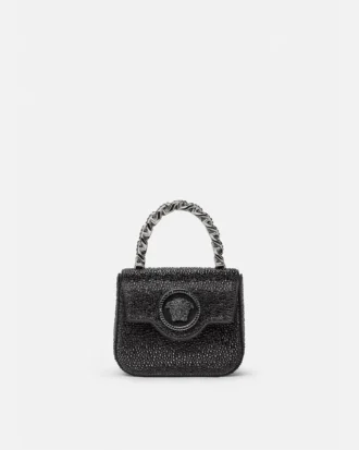 La Medusa verzierte Satin-Minitasche