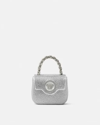 La Medusa verzierte Satin-Minitasche